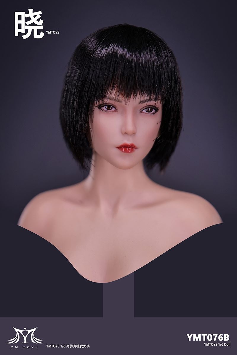 Female Head Carving Blue YMT076