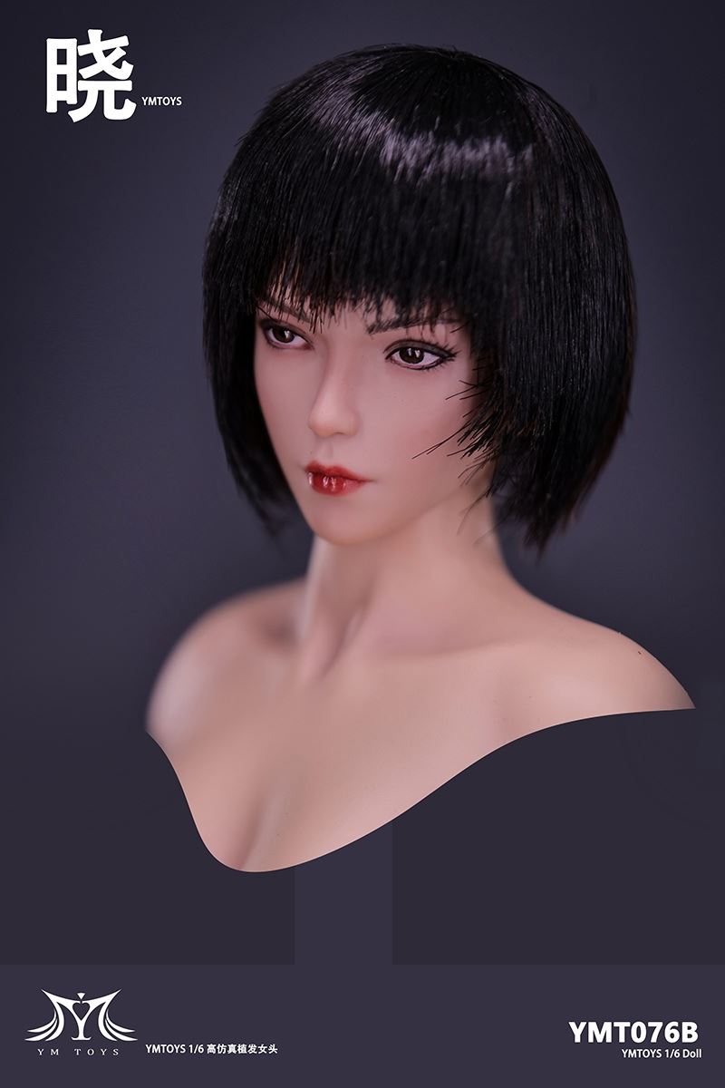Female Head Carving Blue YMT076