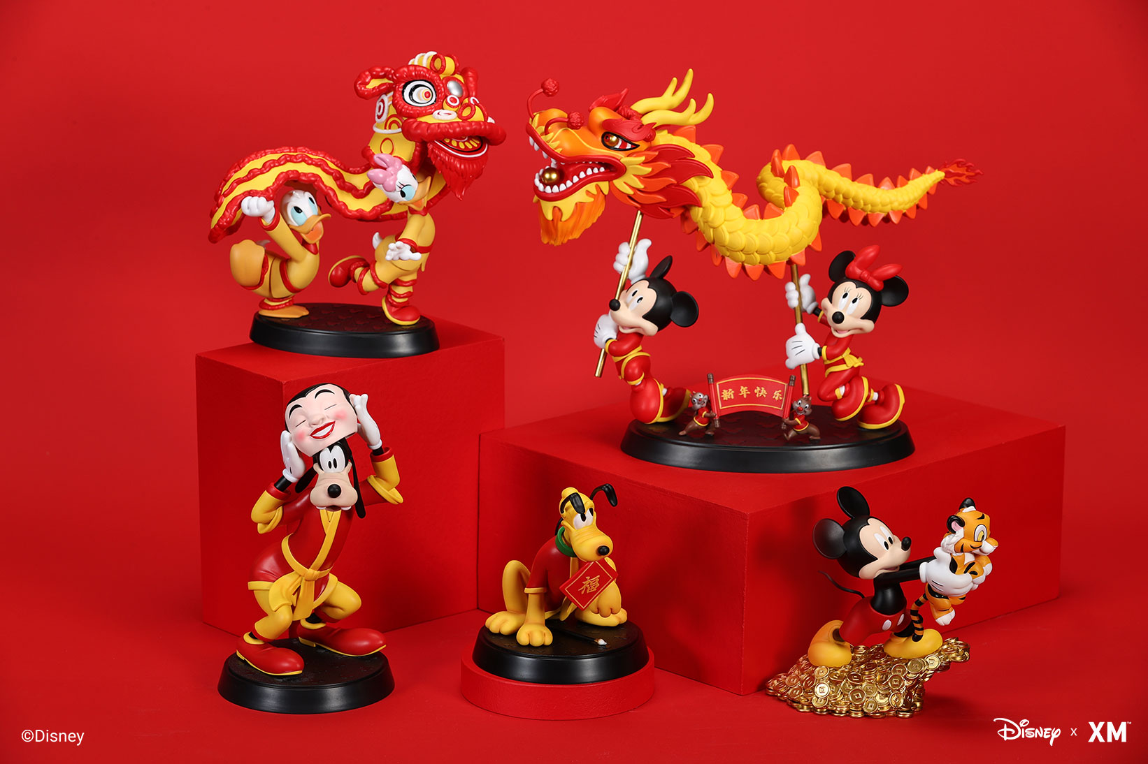 Joy of Festival : Year of The Tiger / Mickey & Minnie with Chip'n'Dale / Goofy and Pluto / Donald and Daisy