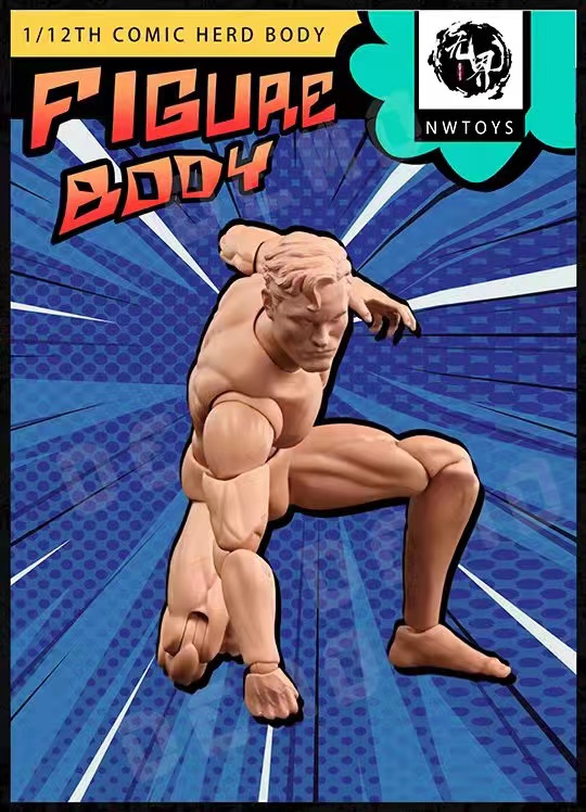 super movable and strong man doll body 1/12