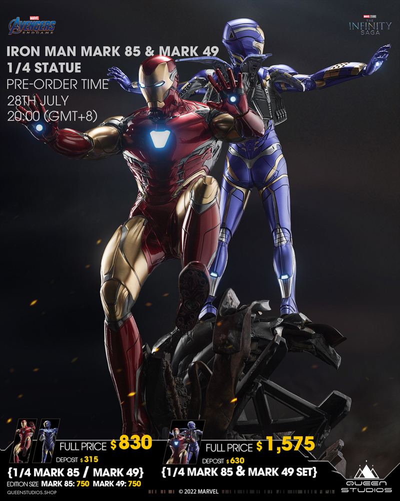 Iron Man Mark 85 & MK49 Rescue Armor (Avengers End Game)  1/4