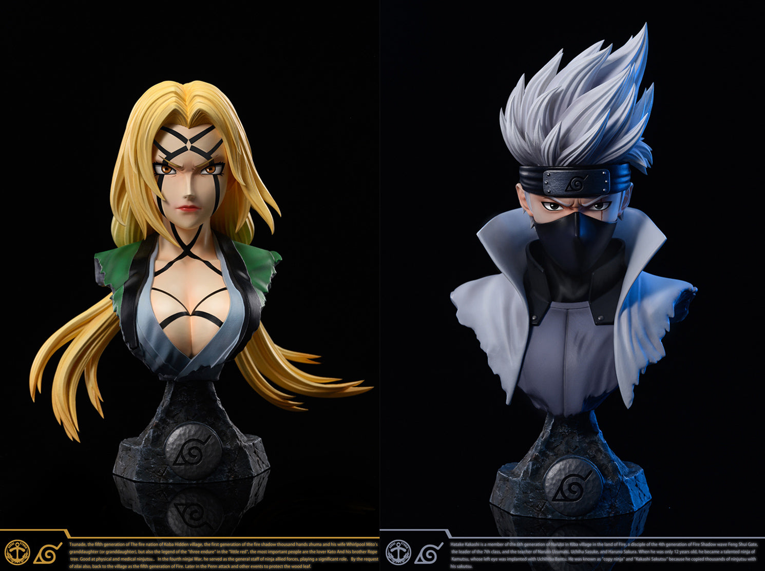 The Will of Fire Tsunade & Kakashi Hatake Bust - Naruto 1/4
