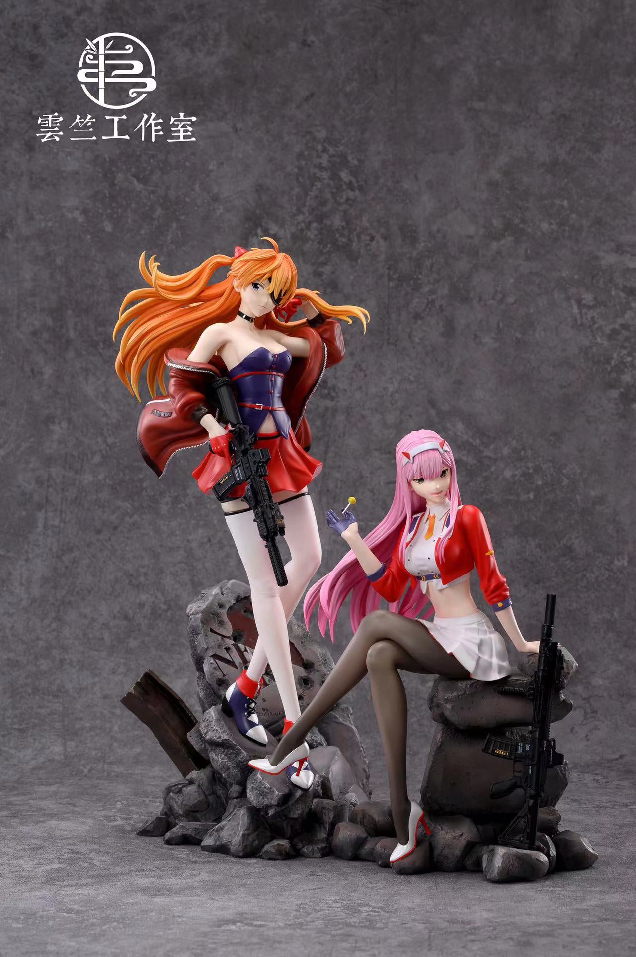 Asuka Langley Sohryu & Zero Two - (EVA) Neon Genesis EVAngelion DARLING in the FRANXX 1/6