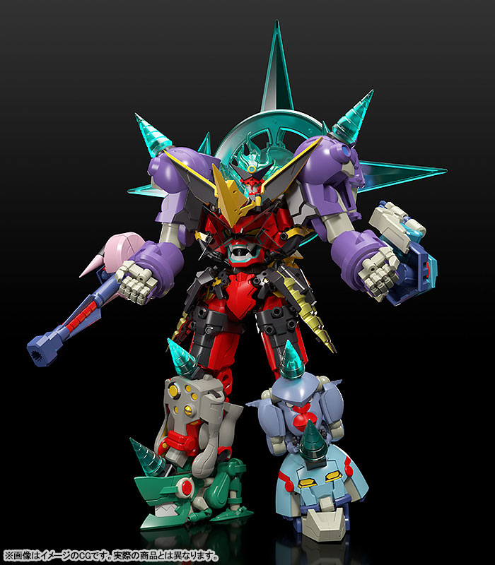 Gurren Lagann THE GATTAI Infinite Combining Gurren Dan Lagann Posable