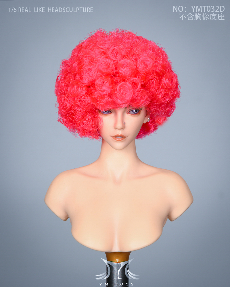 Female Head Carving Explosive Head, Total 2 Models 1/6