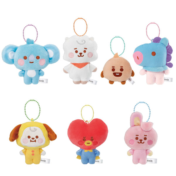 BT21 Fuwa Fuwa Mascot 2 10Pack BOX (CANDY TOY)