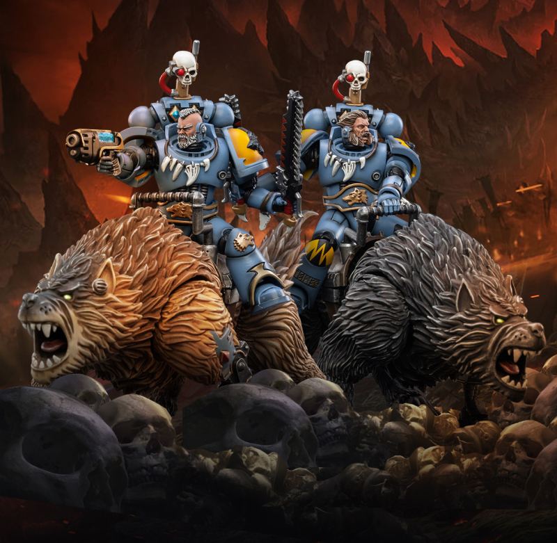 Warhammer 40000 Space Wolf Thunder Wolf Cavalry