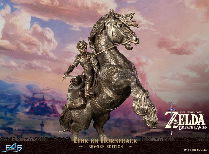 THE LEGEND OF ZELDA: BREATH OF THE WILD - LINK ON HORSEBACK (BRONZE EDITION)