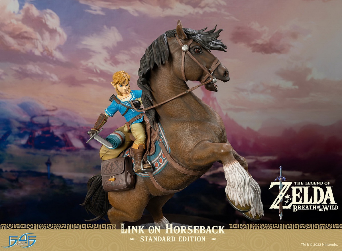 Link On Horseback - The Legend of Zelda Breath of the Wild