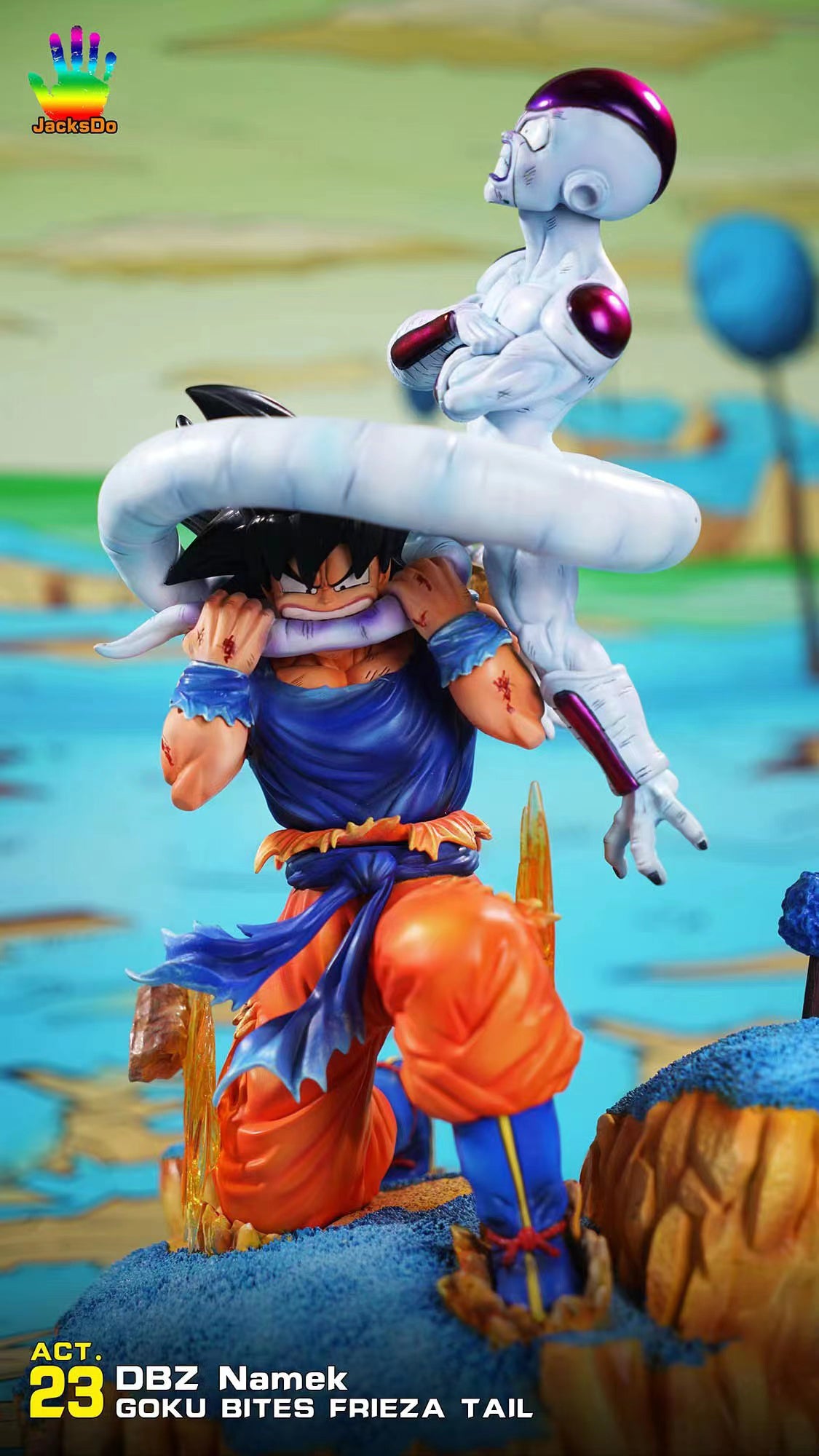 Son Goku Bite Frieza's tail - Dragon Ball 1/8