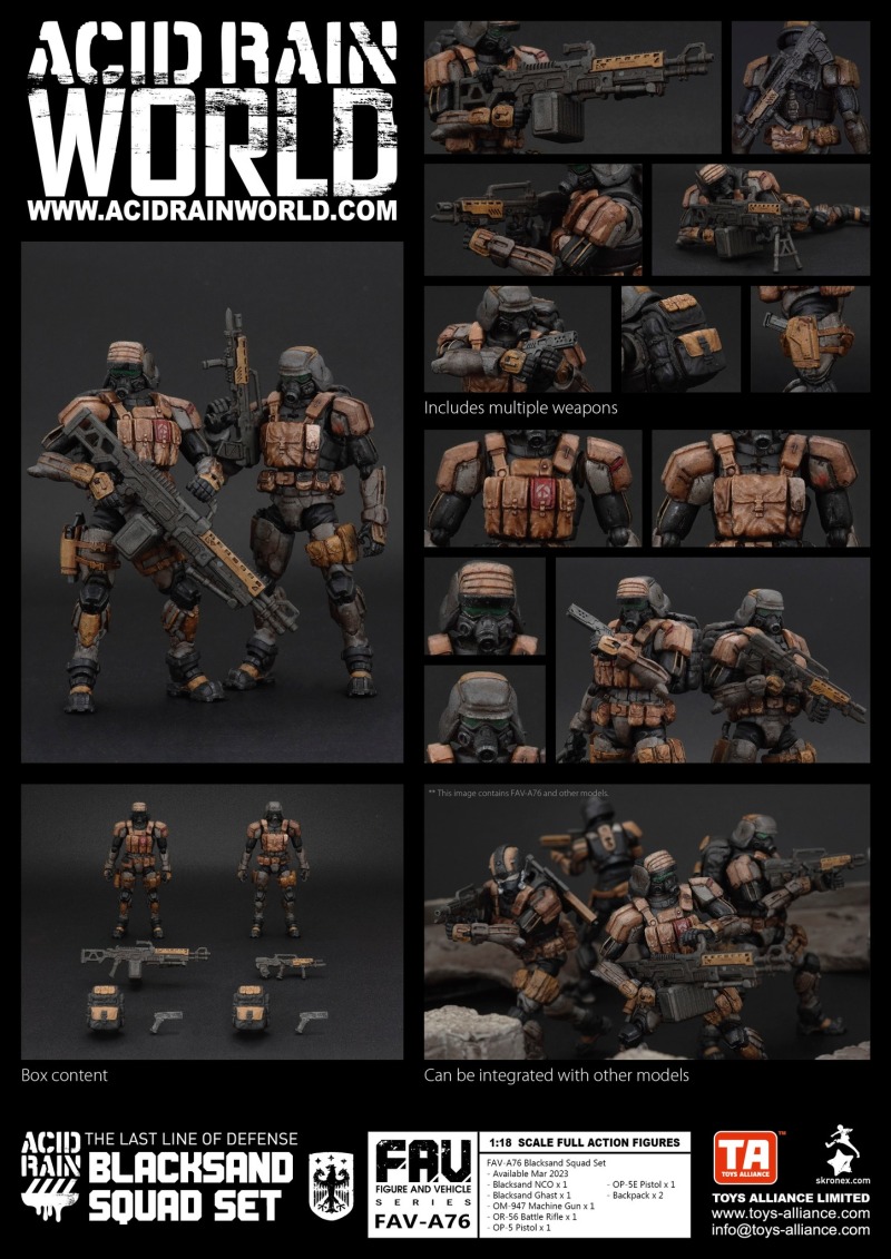 Acid Rain FAV-A76 Blacksand Squad Set