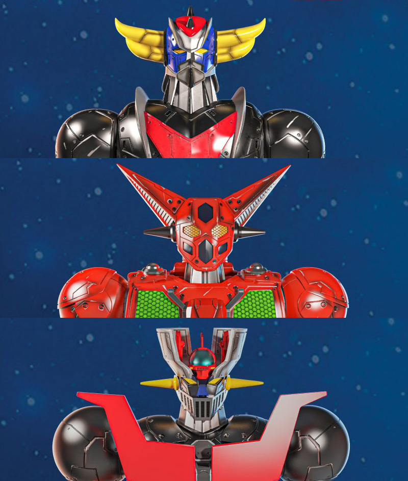 Super Robot Elite Bust Collection (Grendizer / Mazinger Z / Getter)