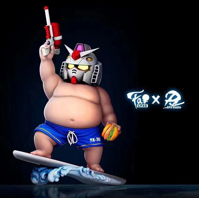 Fatty Gundam Surfing