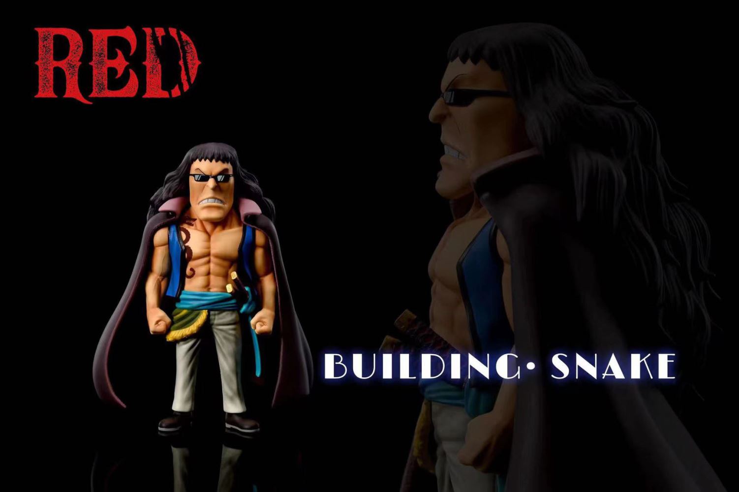 Red Hair Pirates Building Snake - ONE PIECE