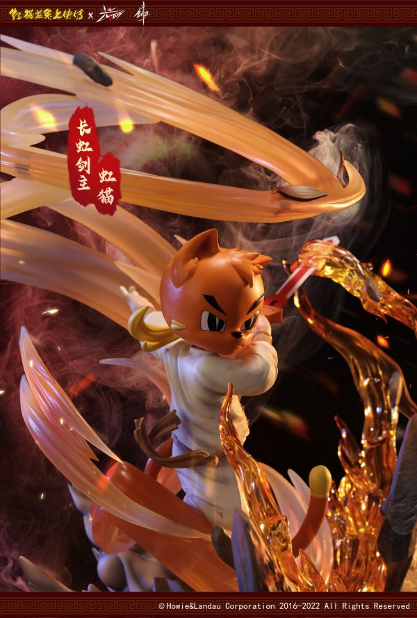 Rainbow Cat Fire Dance Whirlwind