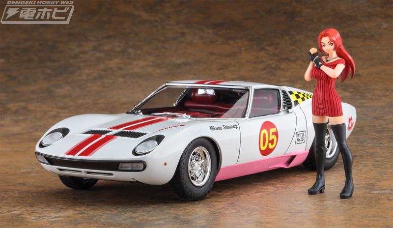 Wild Egg Girls No.05 Lamborghini Miura P400 SV Mikumo Shiranagi w/Figure