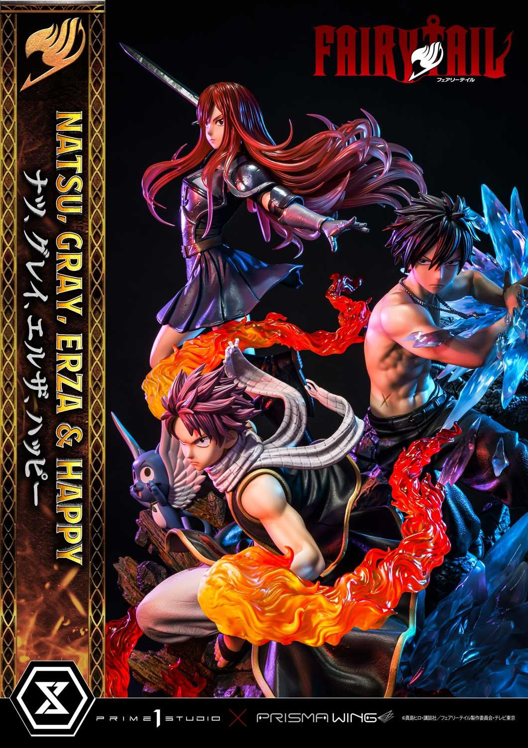 FAIRY TAIL NATSU, GRAY, ERZA AND HAPPY