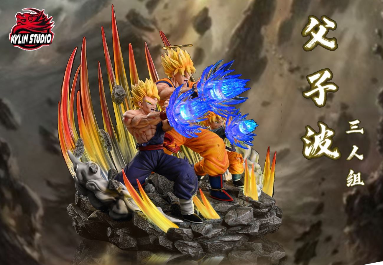 Goku & Gohan Kamehameha - Dragon Ball