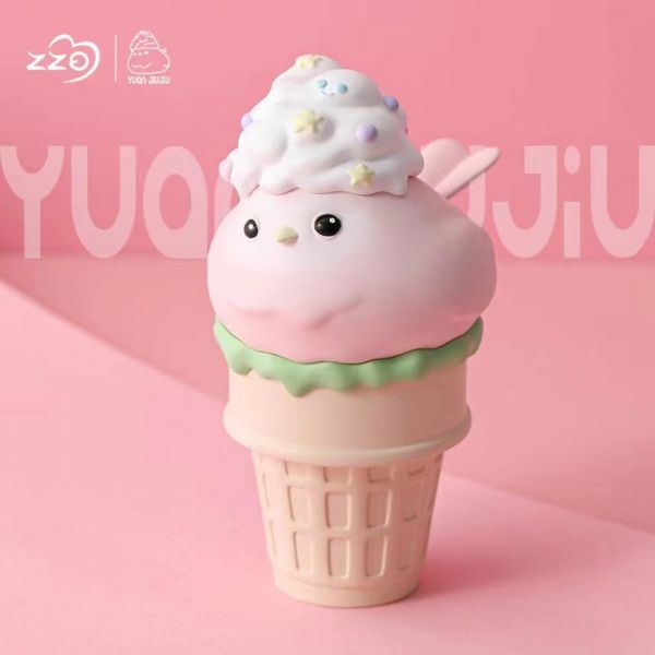 Yuan Jiujiu Creamy White Peach Cone