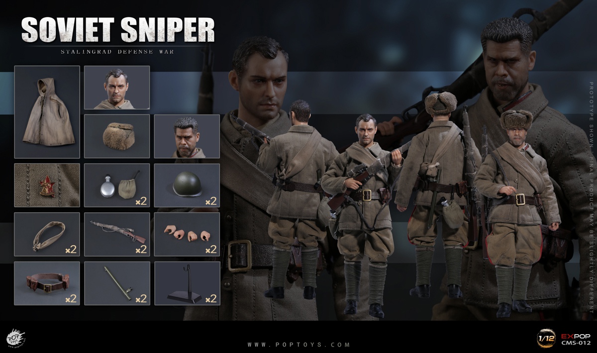 Soviet Sniper Vassili & Big gold tooth 1/12
