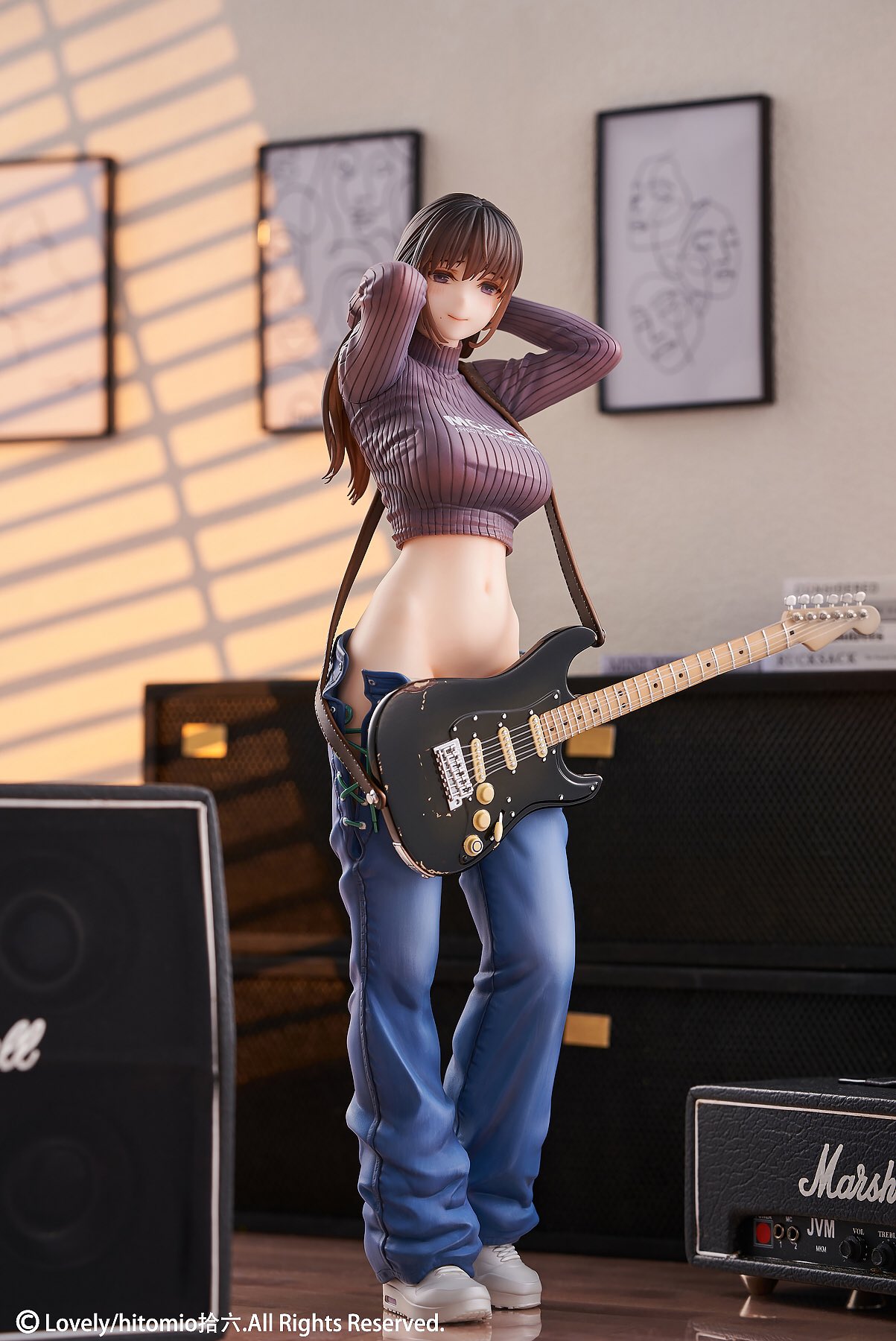 hitomio16 Original Character Guitar Little Sister 1/7