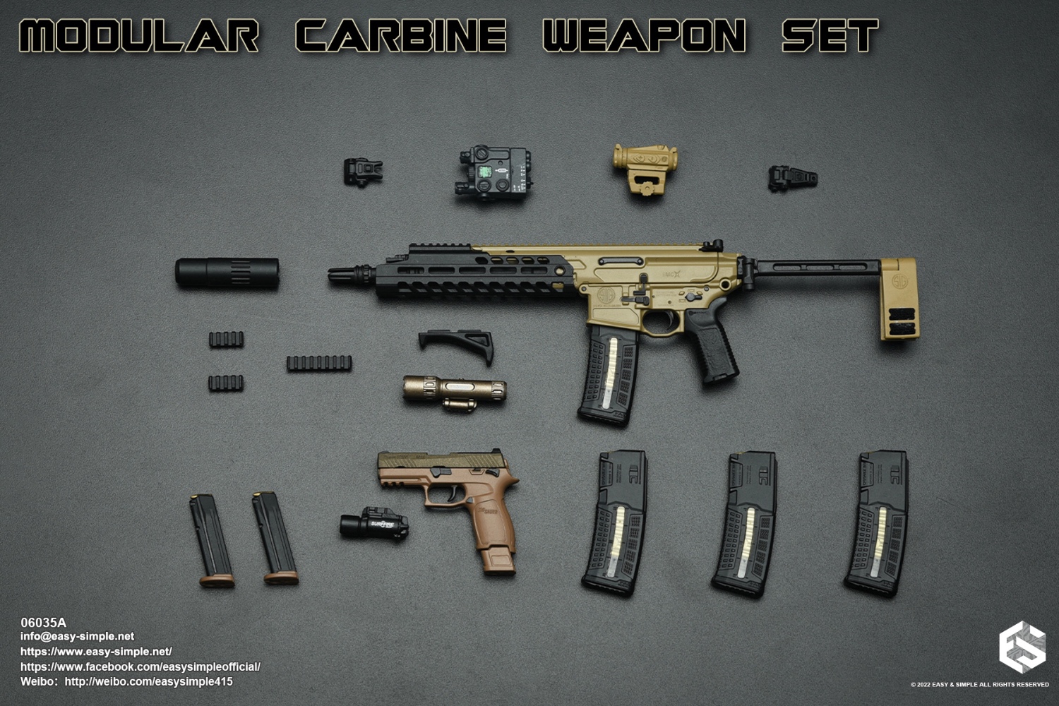 Modular Carbine Weapon Set 1/6