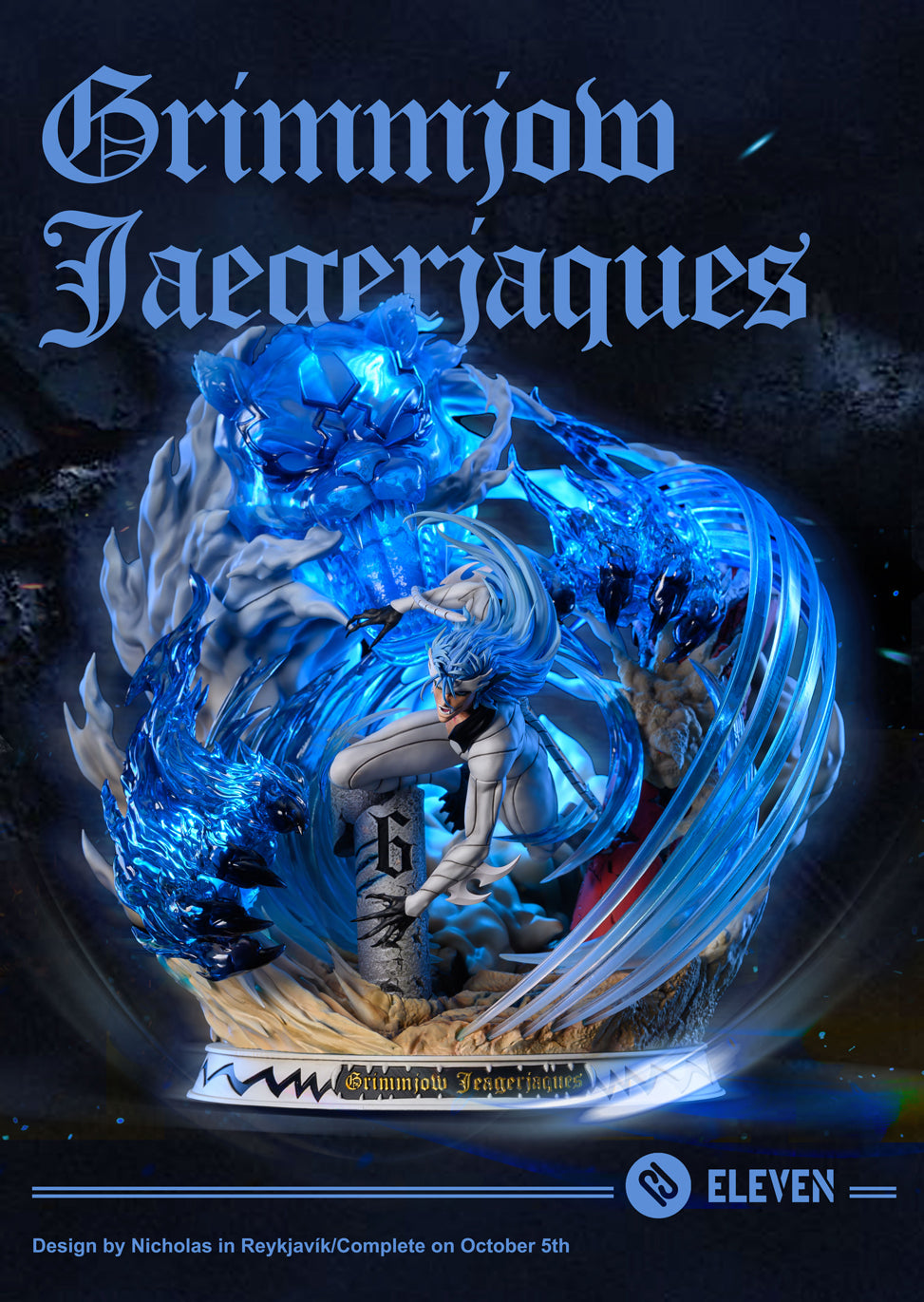 Hollowfication Grimmjow Jaegerjaques - Bleach