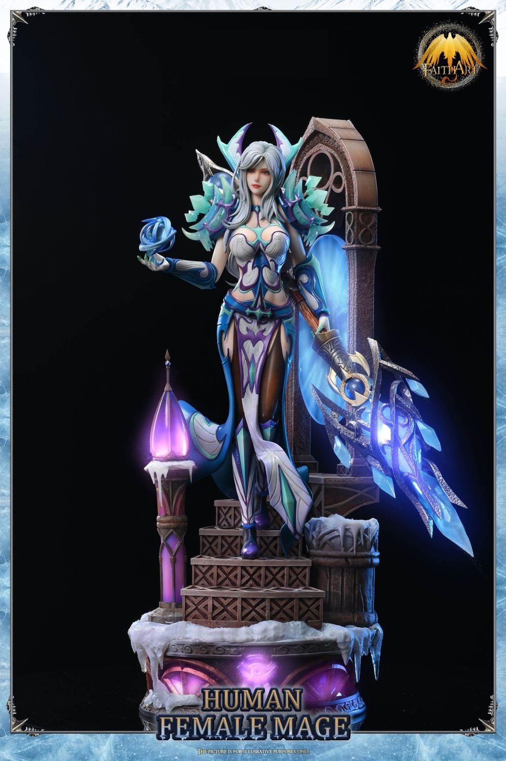 The Human Female Mega Frostfire Regalia with LED - World of Warcraft 1/4