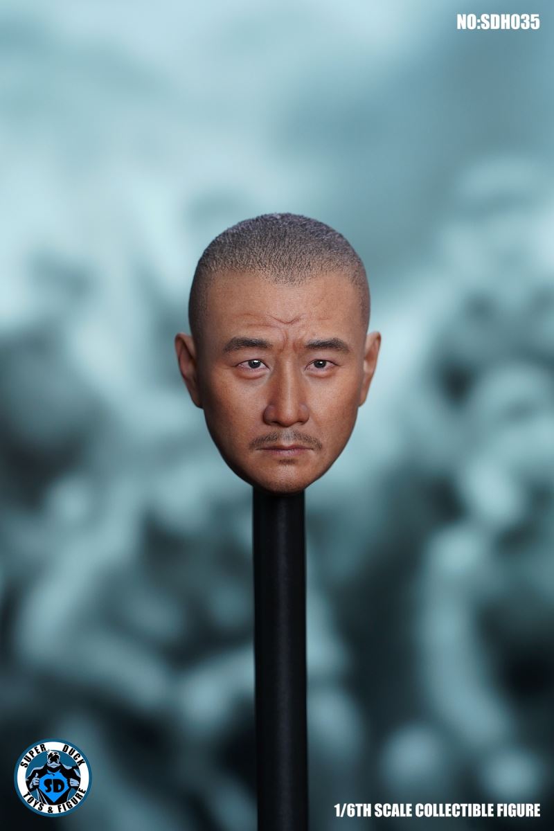 Asian male head carving (SDH035) 1/6