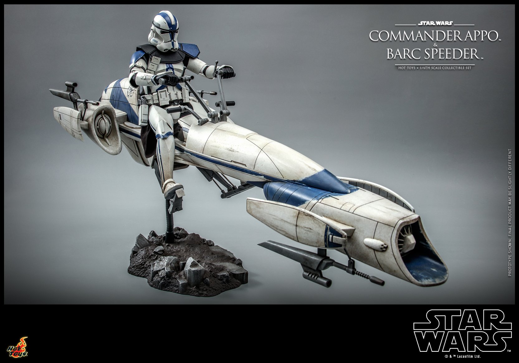 Star Wars: The Clone Wars - Heavy Weapons Clone Trooper and BARC Speeder with Sidecar Collectible Set 1/6