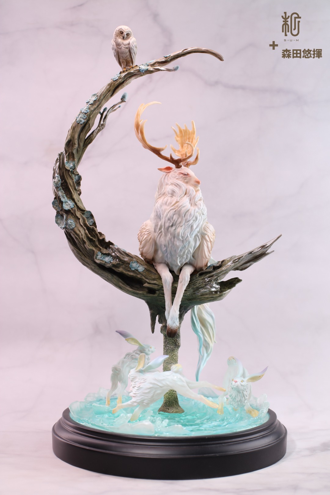 S+U+M x DOZE studio Owl and Blue Antlers