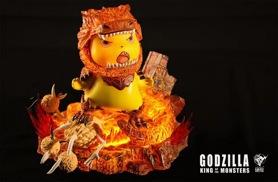 Pikachu cos Godzilla