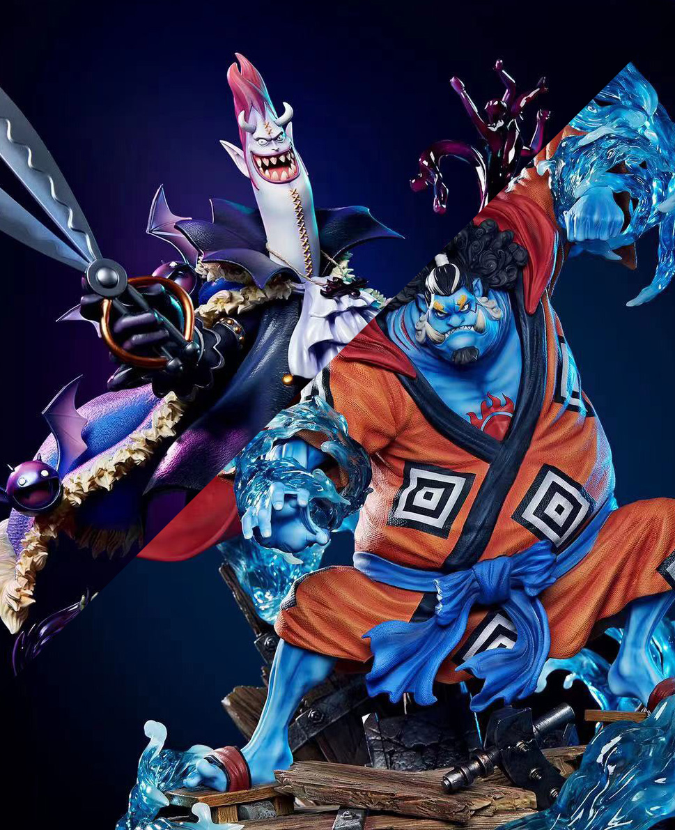 Marineford Arc Series Gecko Moria & Jinbe - ONE PIECE