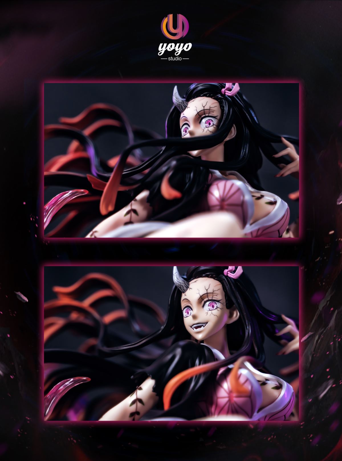 Nezuko Fully Awakened Form & Crying Little Nezuko - Demon Slayer