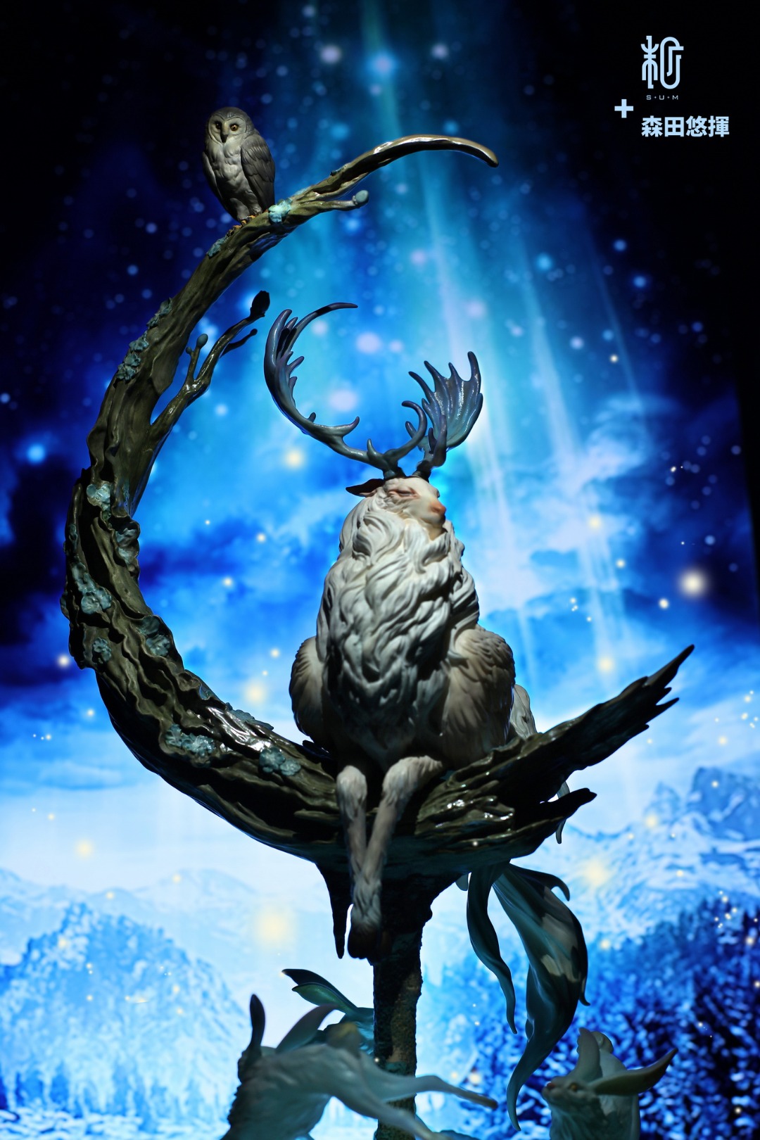 S+U+M x DOZE studio Owl and Blue Antlers