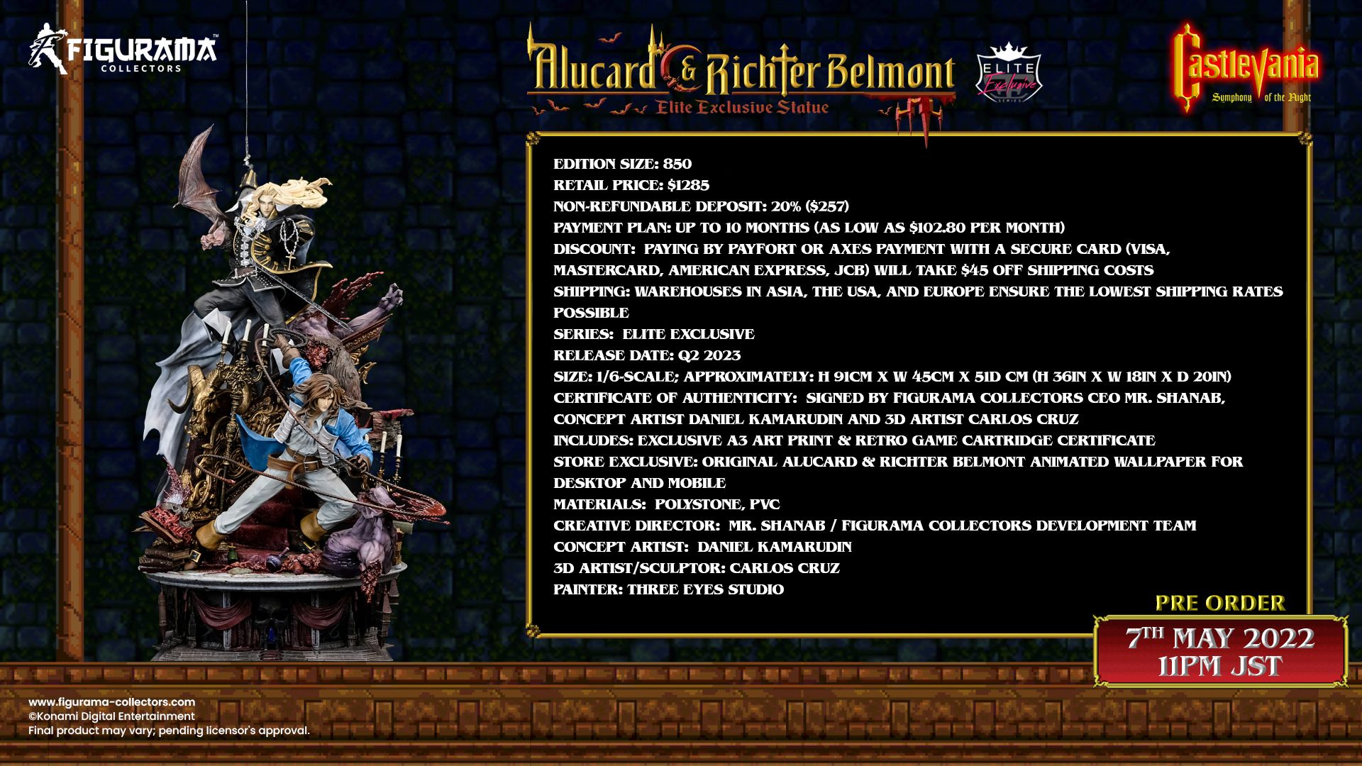 Castlevania: Alucard & Richter Belmont Elite Exclusive Statue