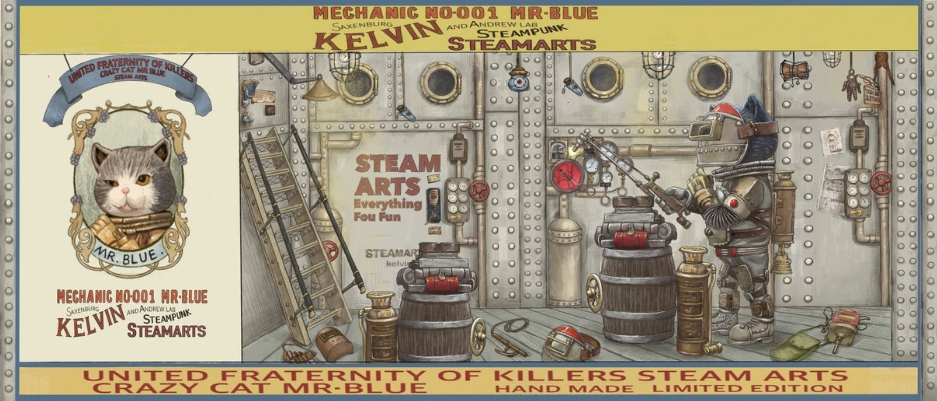 Steampunk Mechanic No. 1 MR.BLUE Special Edition / Silver Edition