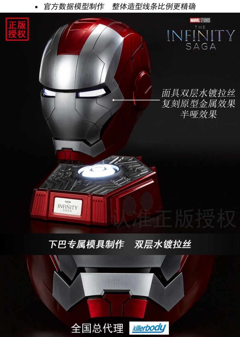 Bluetooth Speaker Iron Man MK5 Helmet
