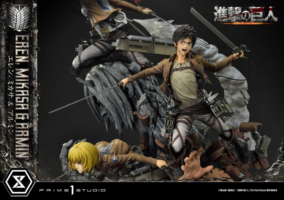Attack On Titan Eren, Mikasa & Armin