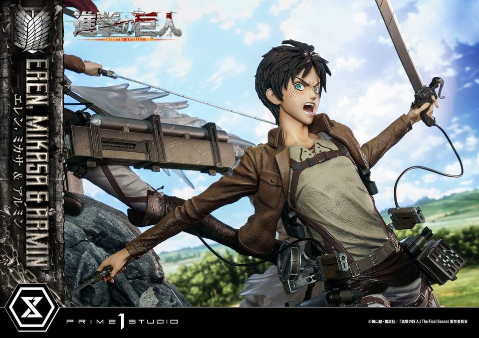 Attack On Titan Eren, Mikasa & Armin