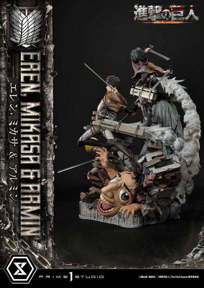 Attack On Titan Eren, Mikasa & Armin