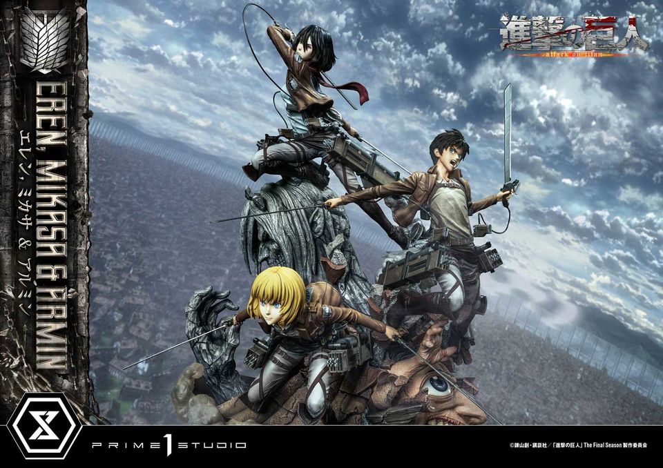 Attack On Titan Eren, Mikasa & Armin