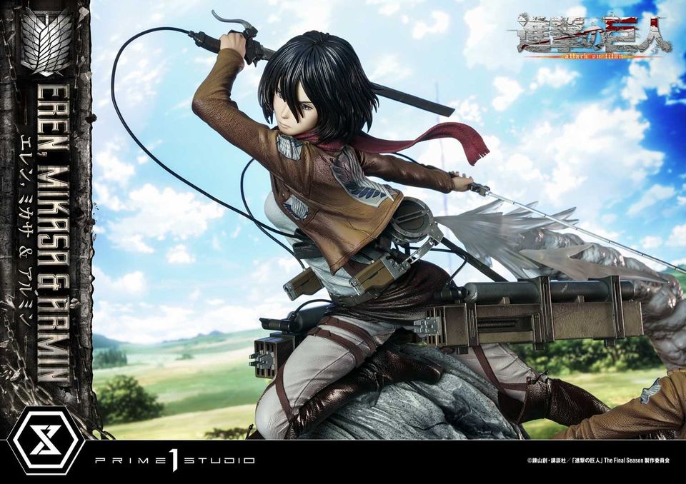 Attack On Titan Eren, Mikasa & Armin