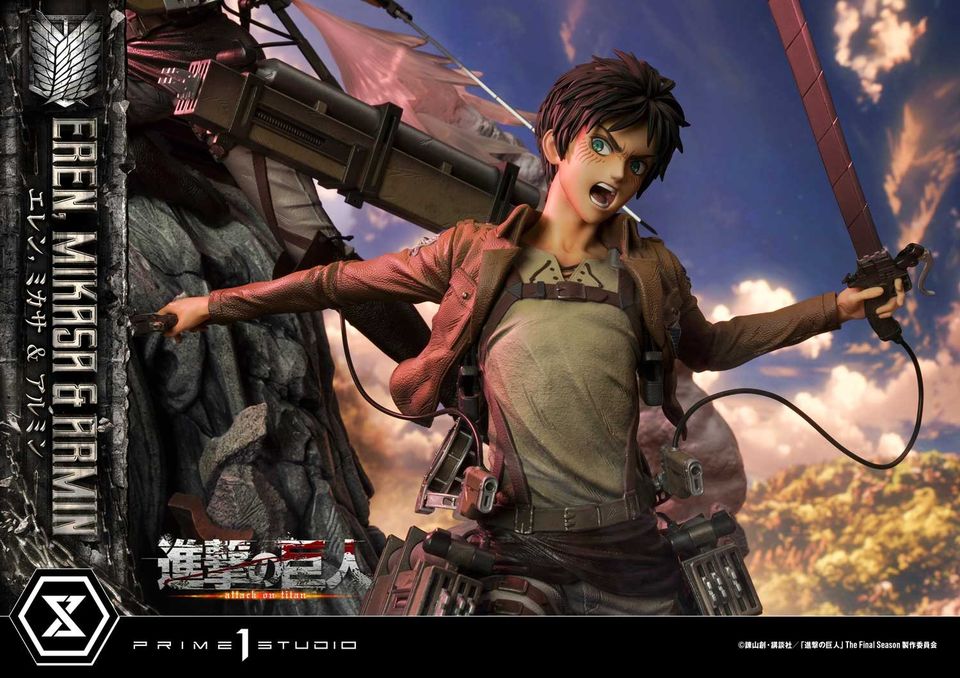 Attack On Titan Eren, Mikasa & Armin