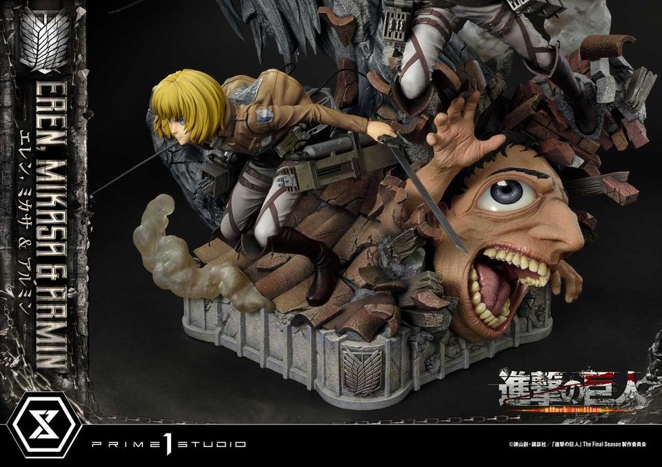 Attack On Titan Eren, Mikasa & Armin