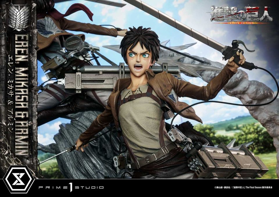Attack On Titan Eren, Mikasa & Armin