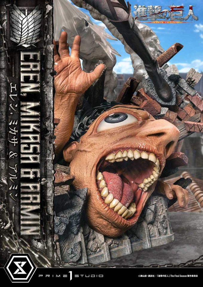 Attack On Titan Eren, Mikasa & Armin