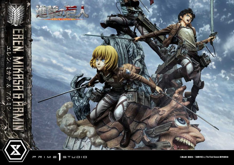 Attack On Titan Eren, Mikasa & Armin