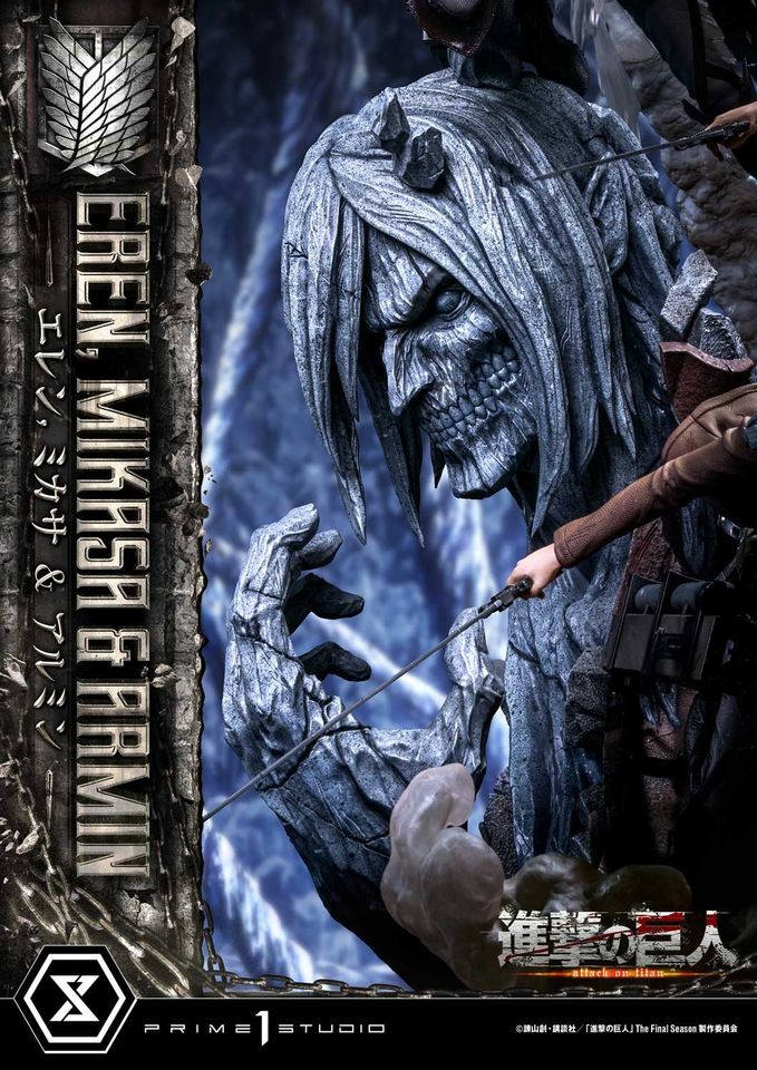 Attack On Titan Eren, Mikasa & Armin