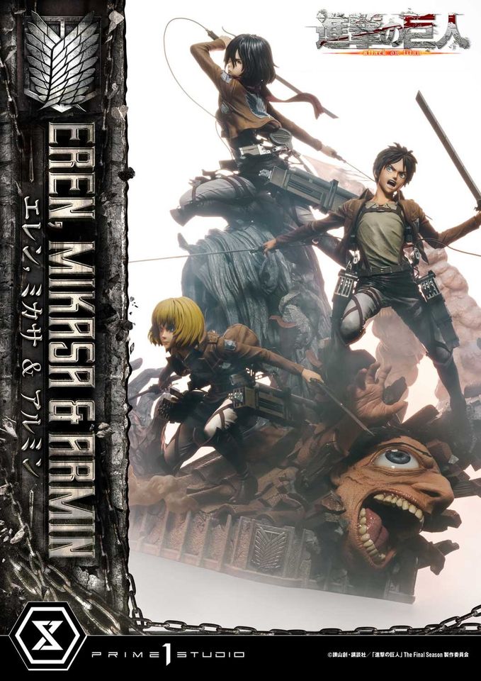 Attack On Titan Eren, Mikasa & Armin